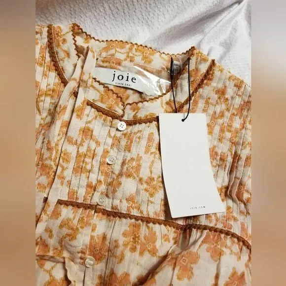 NwT JOIE Challensia cotton mini dress size large - Picture 4 of 5